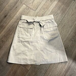 SINCLAIRE 10 | tan button down skirt, size 8